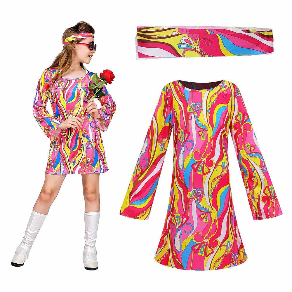 Romper Floral Print - Retro zestaw w stylu lat 70.