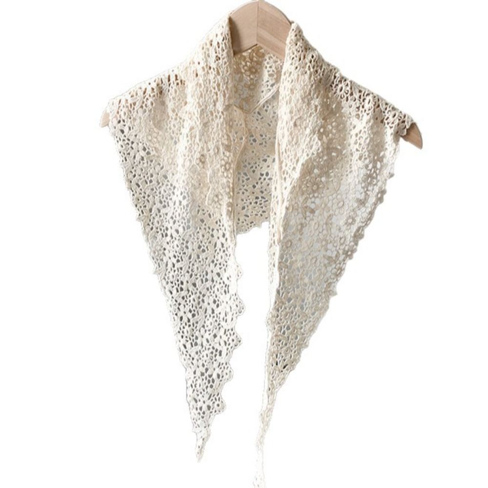 Headband Summer Knit - Słodki, przezroczysty szal z siateczki i
