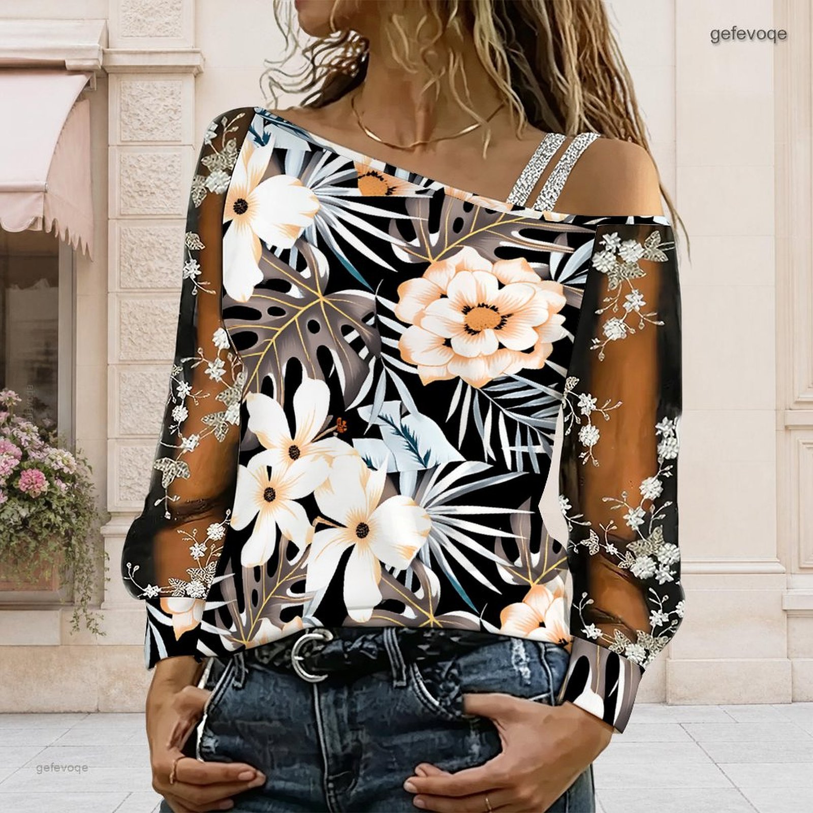 Damska bluzka z odkrytymi rami – Blouse Off Shoulder recenzja i cena