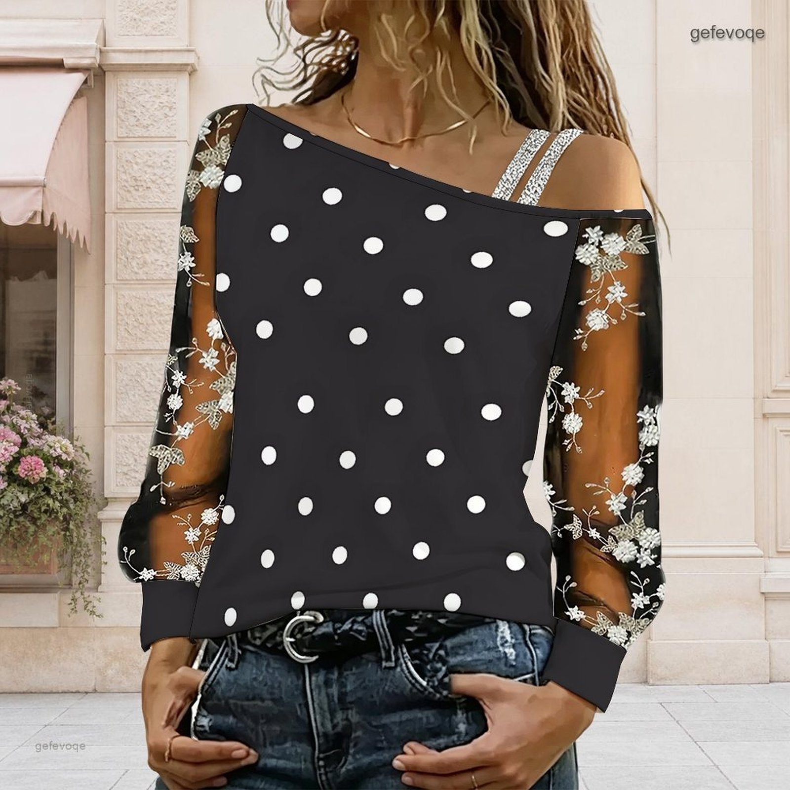 Damska bluzka z odkrytymi rami – Blouse Off Shoulder recenzja i cena