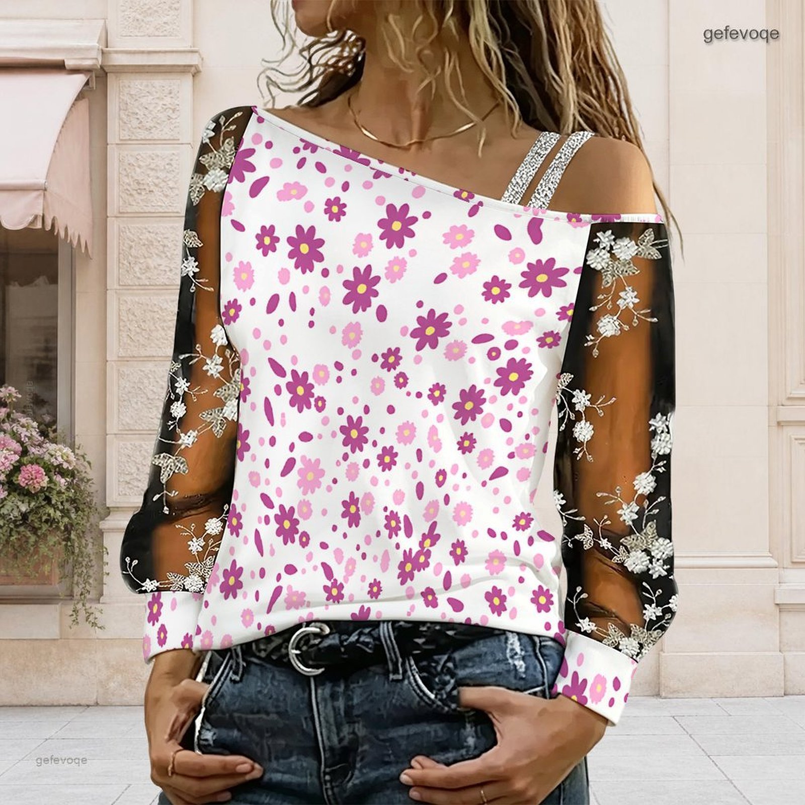Damska bluzka z odkrytymi rami – Blouse Off Shoulder recenzja i cena