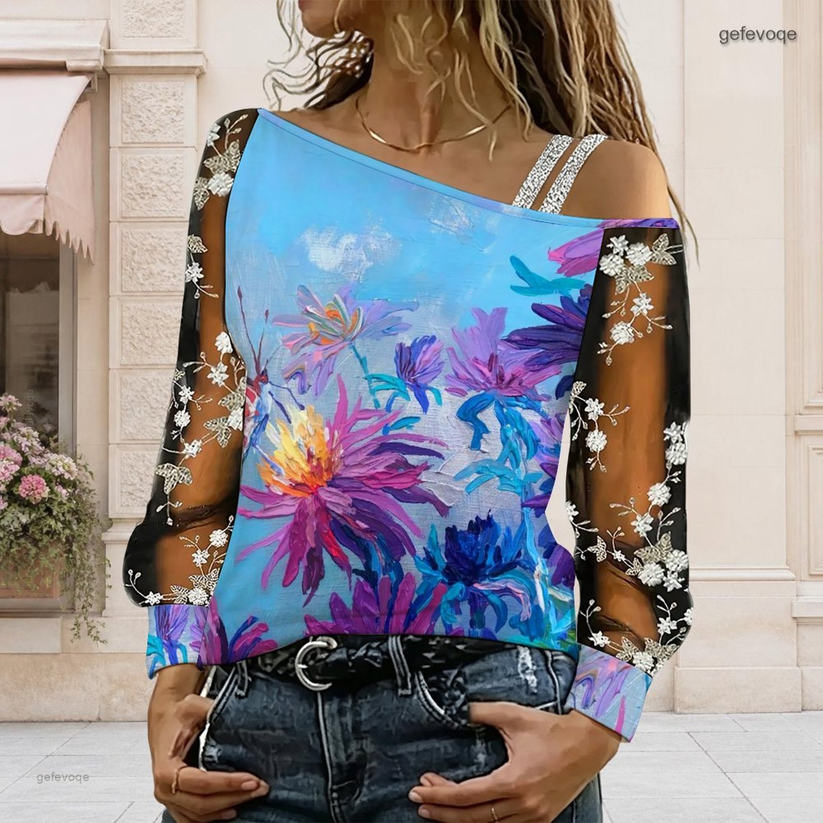 Damska bluzka z odkrytymi rami – Blouse Off Shoulder recenzja i cena