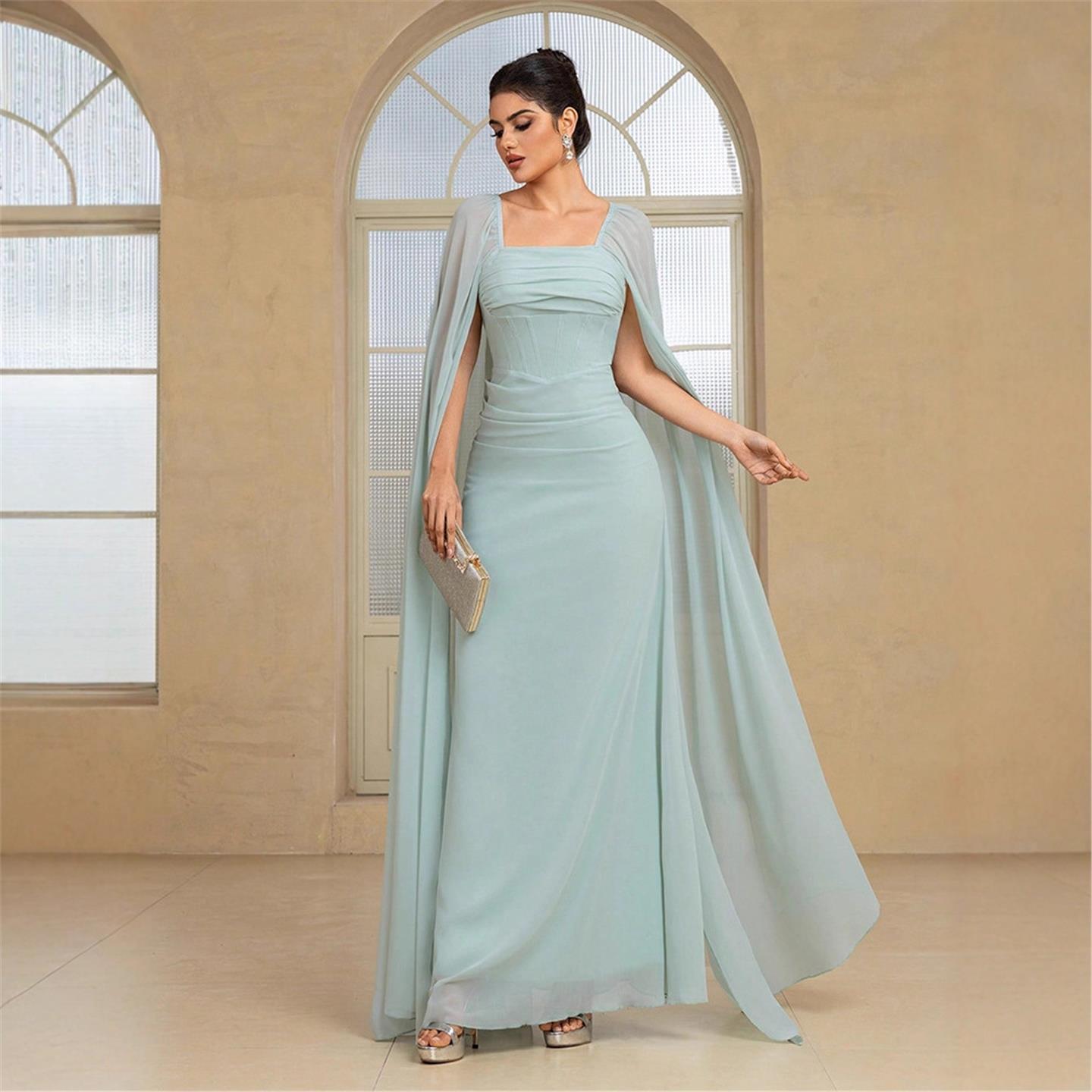 Elegancka długa suknia wieczor – Linen Dress Wrap recenzja i cena