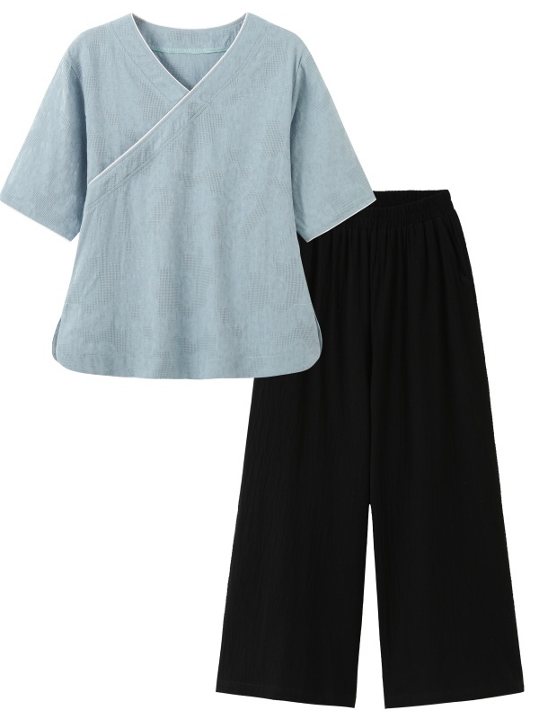 Nowy Chiński Styl Artystyczny  – Linen Pant Wide recenzja i cena